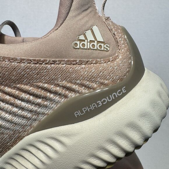 Adidas Alphabounce EM Women's Running Shoes Size 6.5 Ash Pearl Pink Beige Rose - Picture 9 of 16
